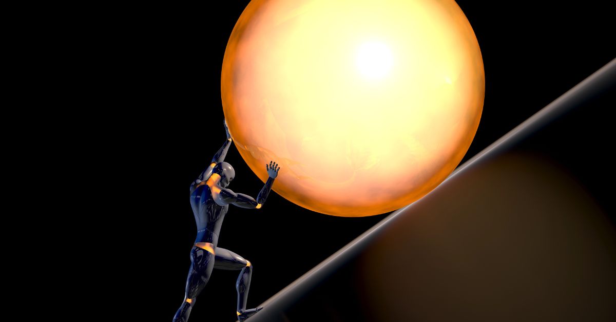 Sisyphus endless and meaningless tasks